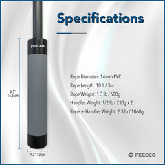 FEECCO FITNESS jump rope in gym use demonstrating fast rotations and conditioning benefit