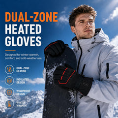 FEETMOR gloves in use while skiing showing reliable warmth and mobility