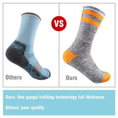 FEIDEER socks next to ruler showing crew and quarter height options