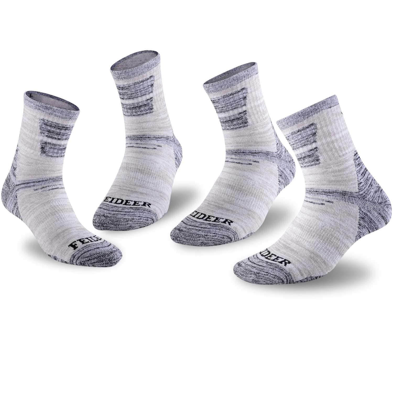 FEIDEER folded socks size comparison illustrating available fits