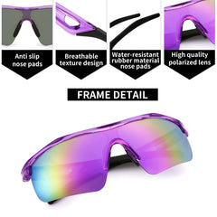 FEISEDY in-use on child cycling demonstrating stable fit and glare reduction