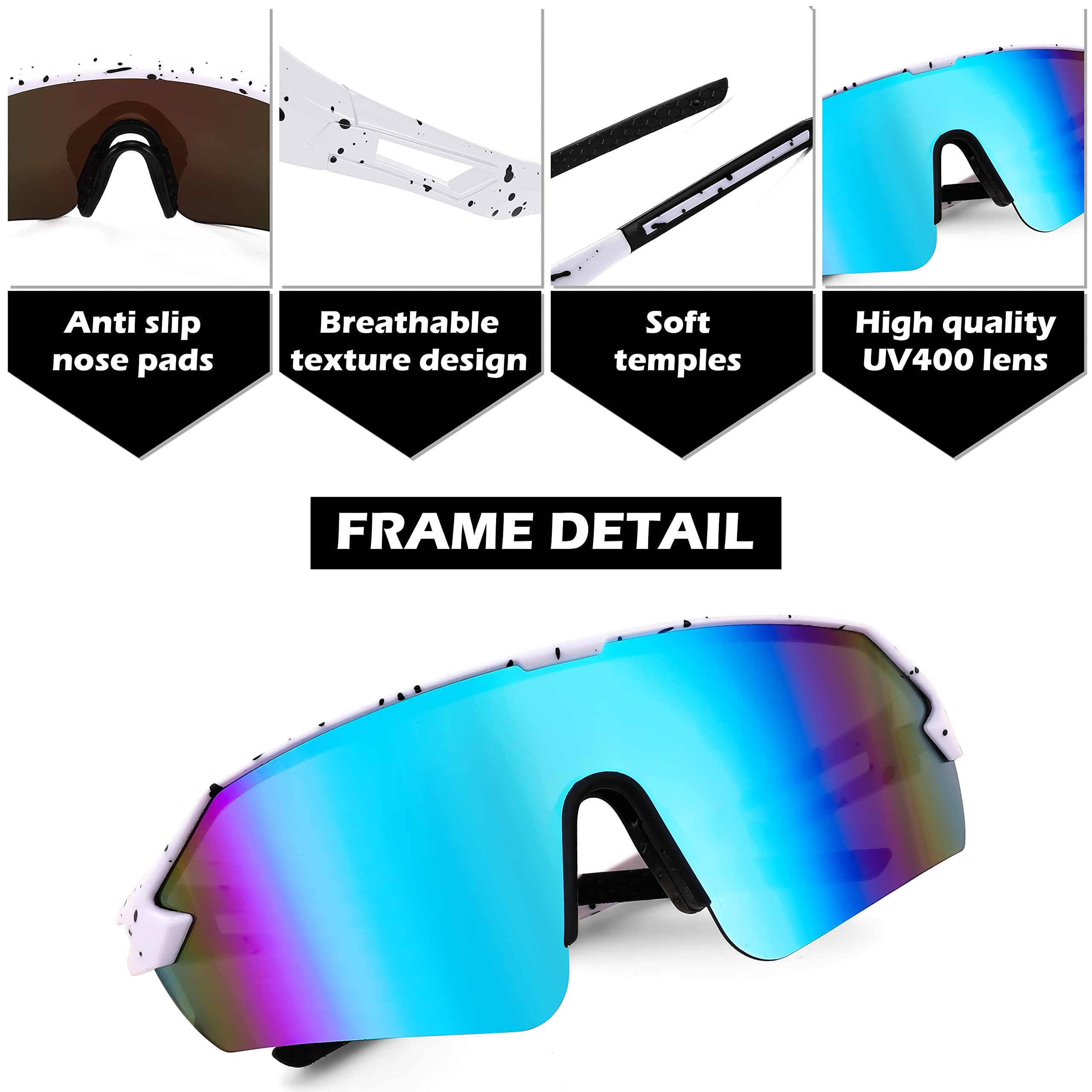 FEISEDY worn by cyclist with helmet showing stability and clear road vision