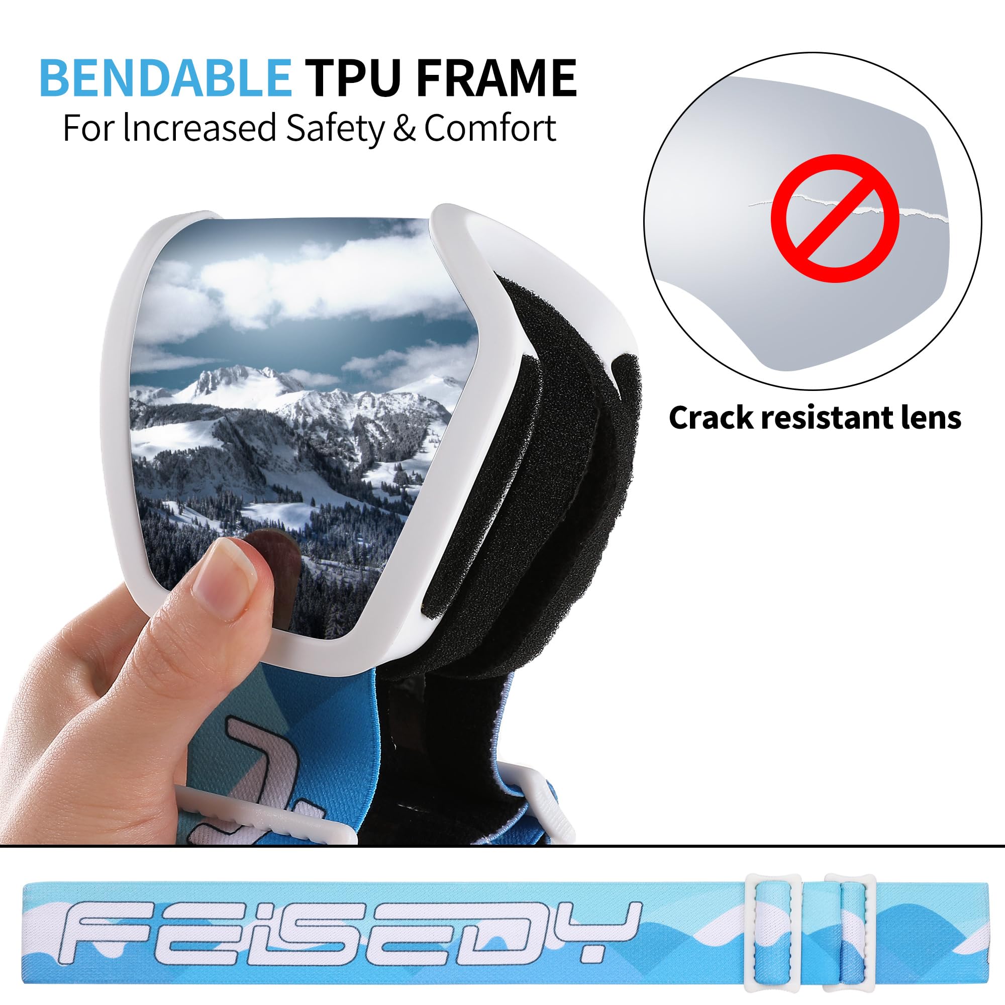 FEISEDY side profile showing OTG interior space and comfortable fit over glasses