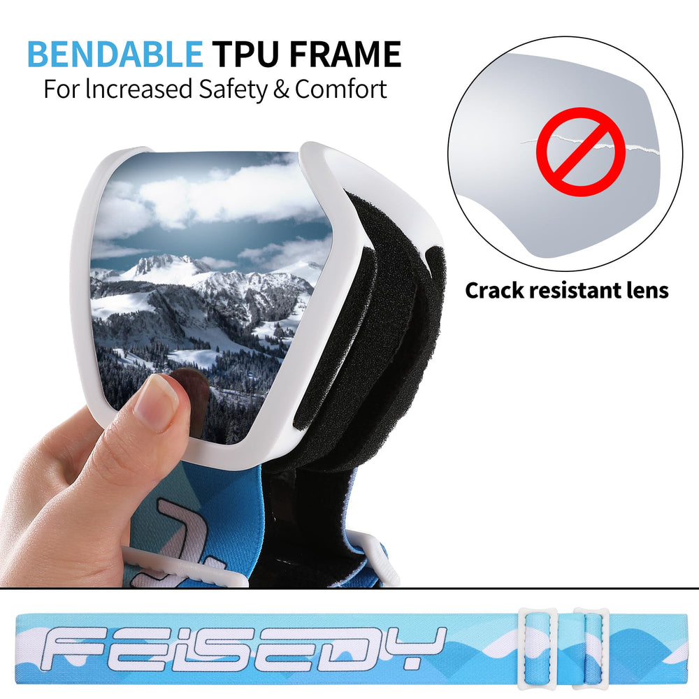 FEISEDY side profile showing OTG interior space and comfortable fit over glasses