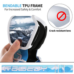 FEISEDY side profile showing OTG interior space and comfortable fit over glasses