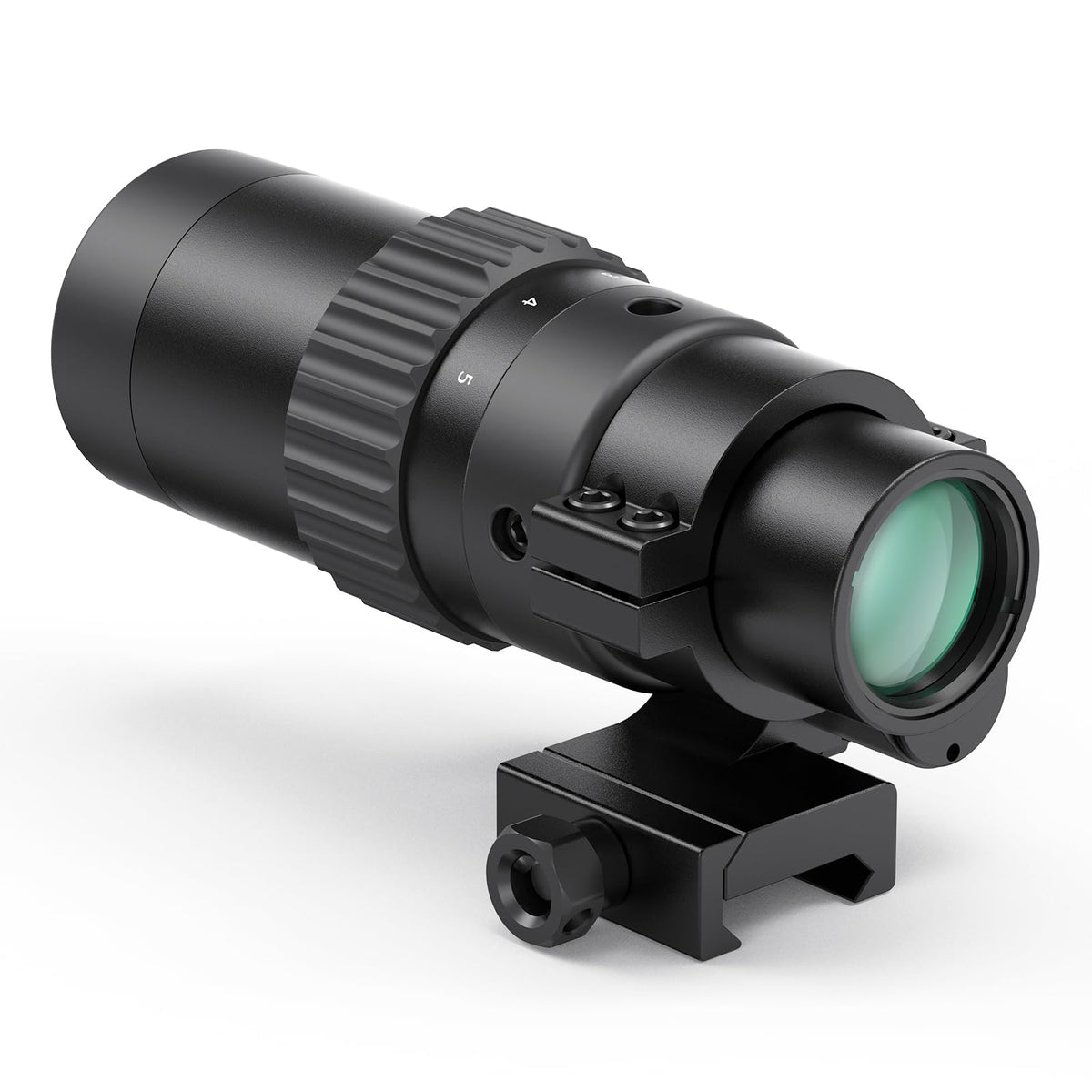Feyachi front view mounted showing compact profile and stable mount benefit