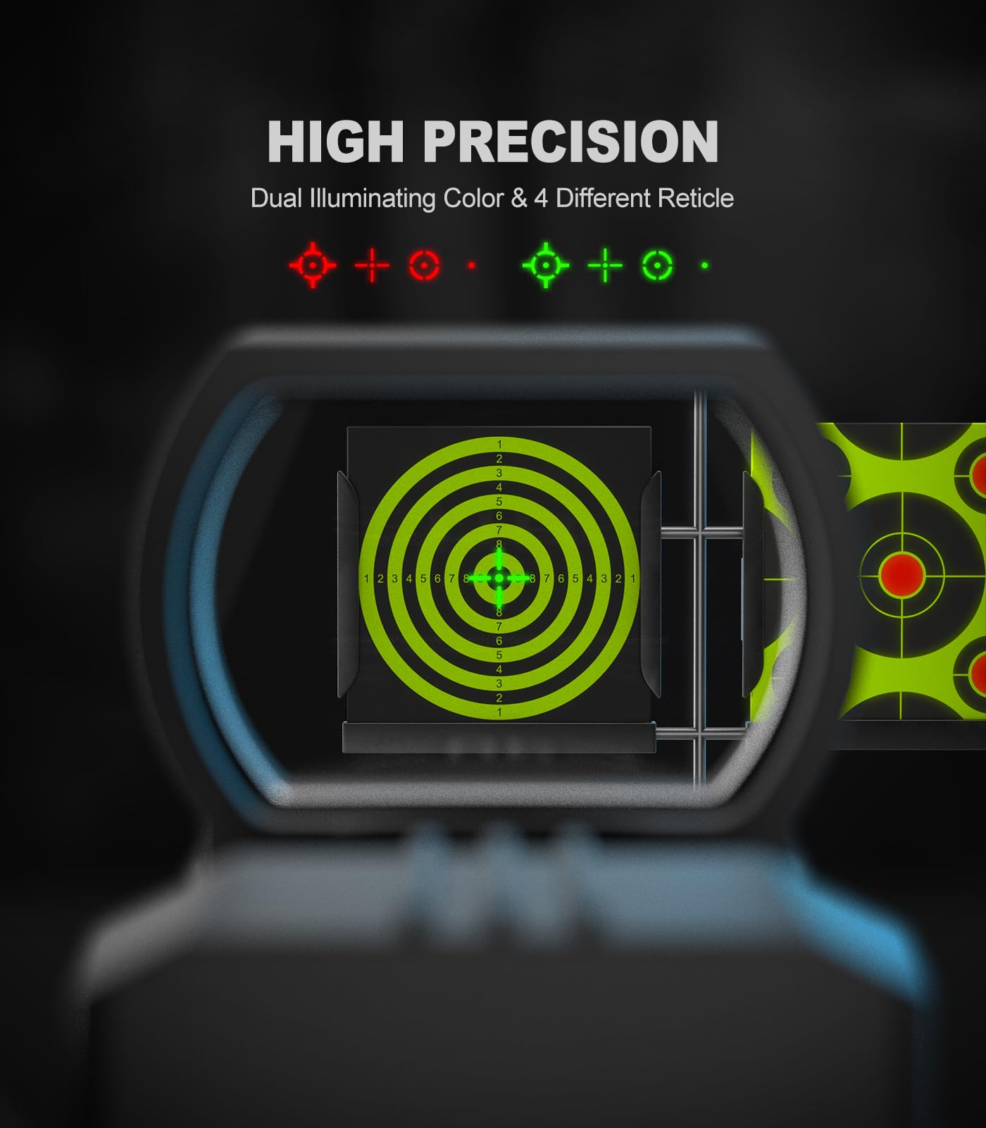 Feyachi button controls close-up showing quick brightness adjustment benefit