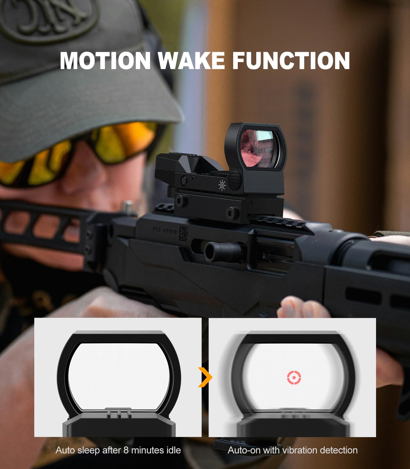 Feyachi mounted on pistol demonstrating fast target acquisition benefit