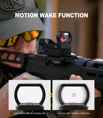 Feyachi mounted on pistol demonstrating fast target acquisition benefit