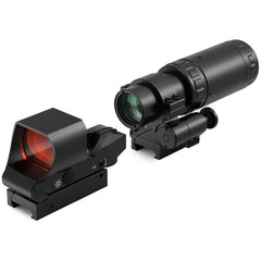 Feyachi RS-30 front profile showing compact red dot sight and mount, enhances quick aiming