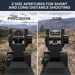 Feyachi S27 illuminated red and green dot reticle demonstration for fast target acquisition