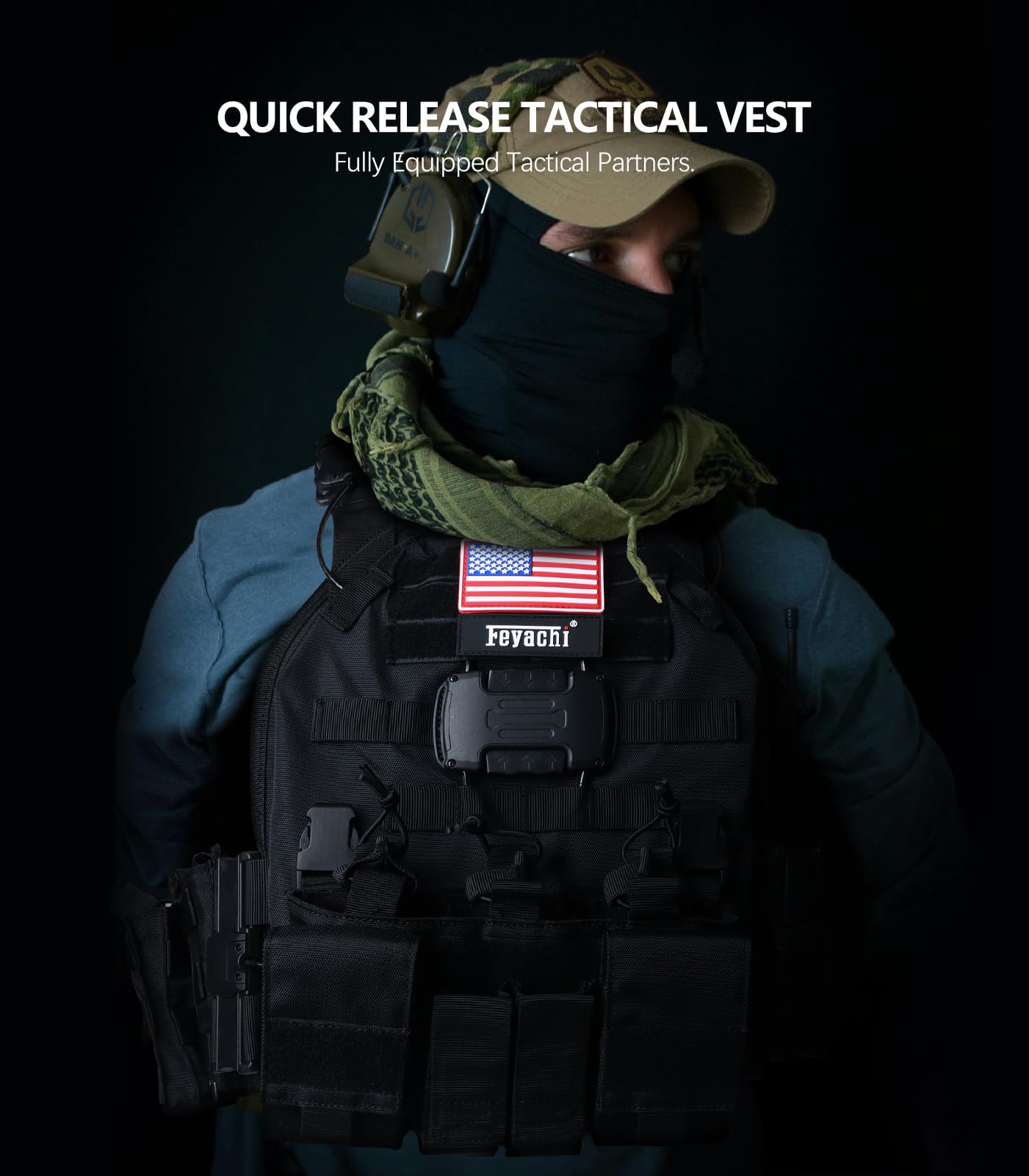 Feyachi TM-20 different modular pouch arrangements for mission-specific setups