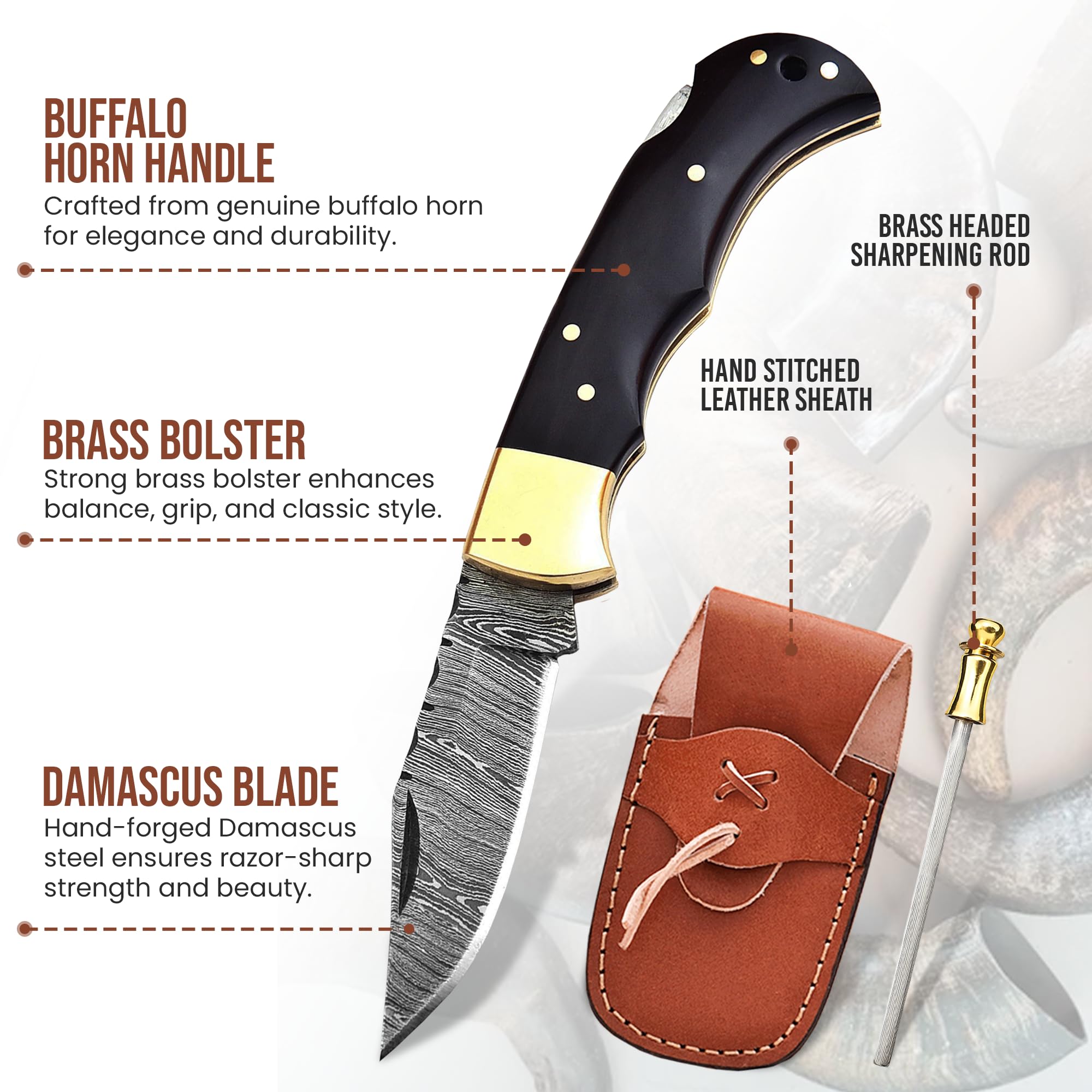 FH KNIVES back-lock mechanism close-up providing secure blade lock and safe handling