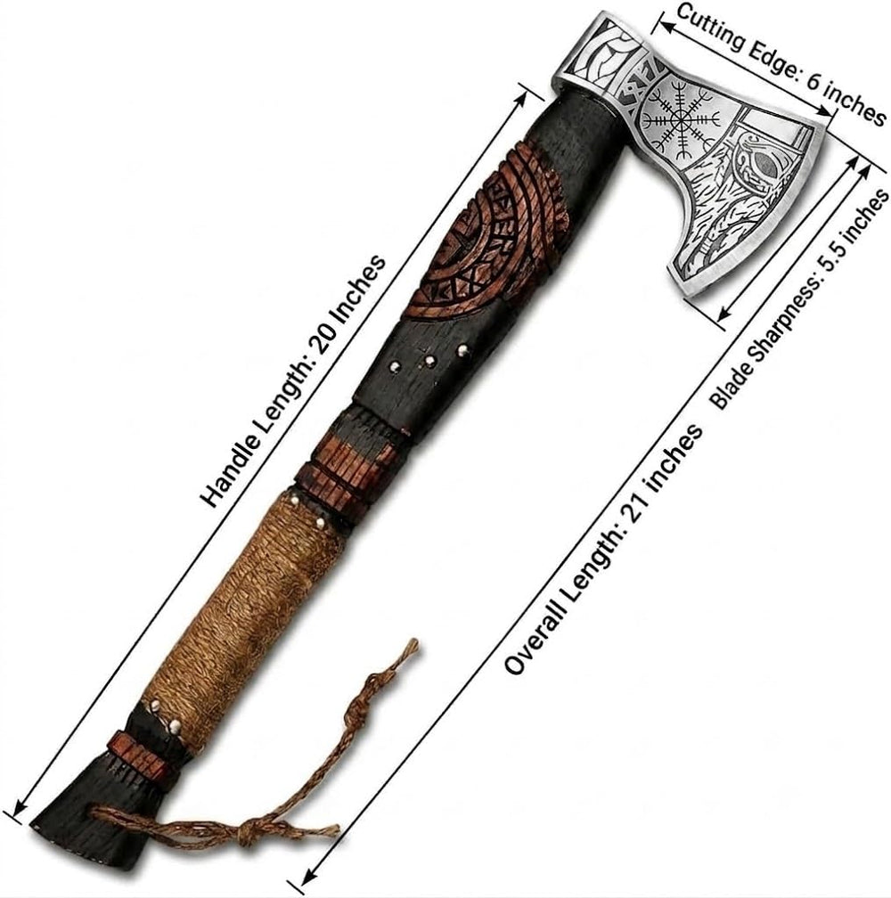 FH TRADERS side profile of bearded blade showing cutting geometry