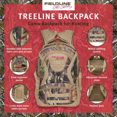 Fieldline Treeline padded backpanel close-up providing ergonomic comfort and support