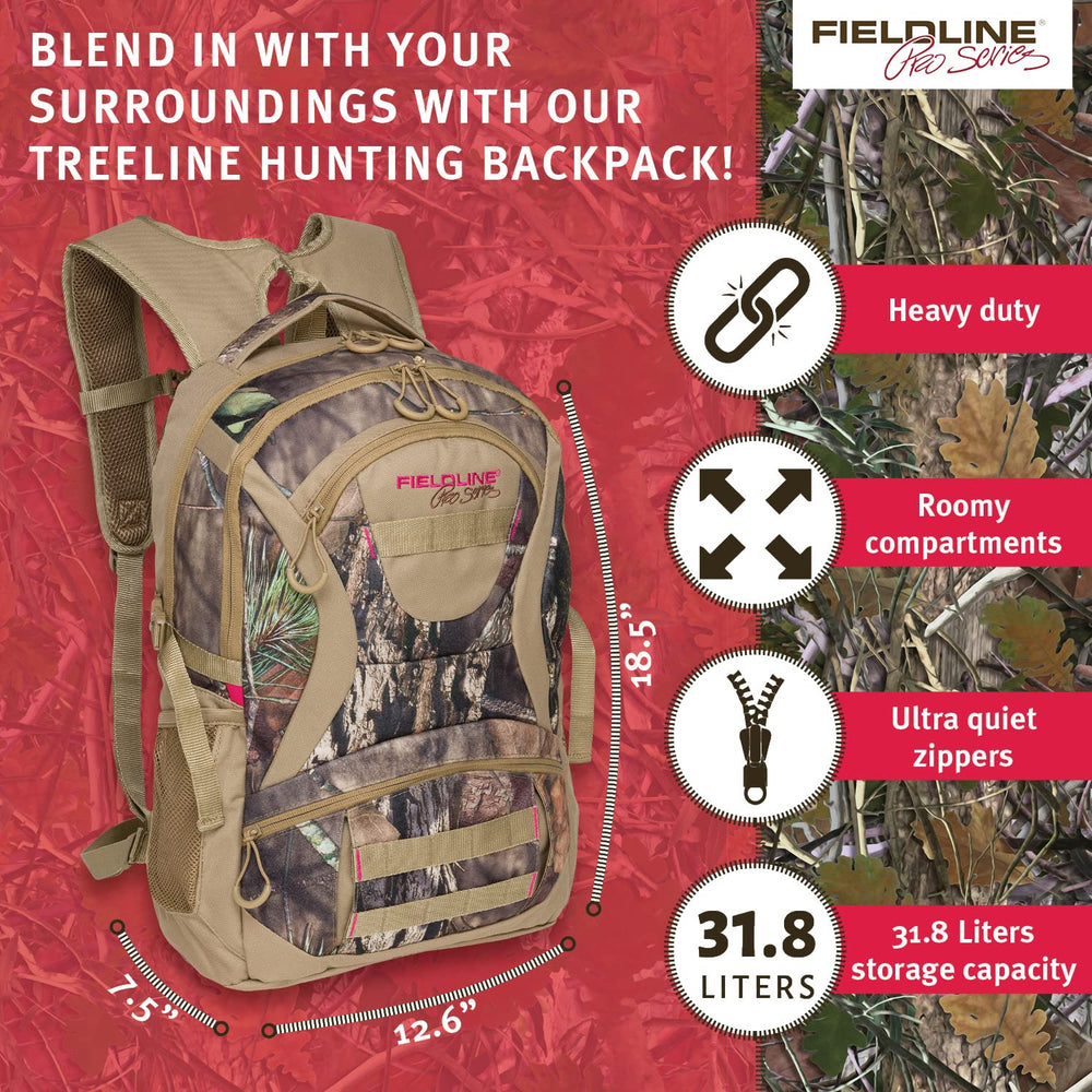 Fieldline Treeline open compartments showing organizer and large main cavity for gear