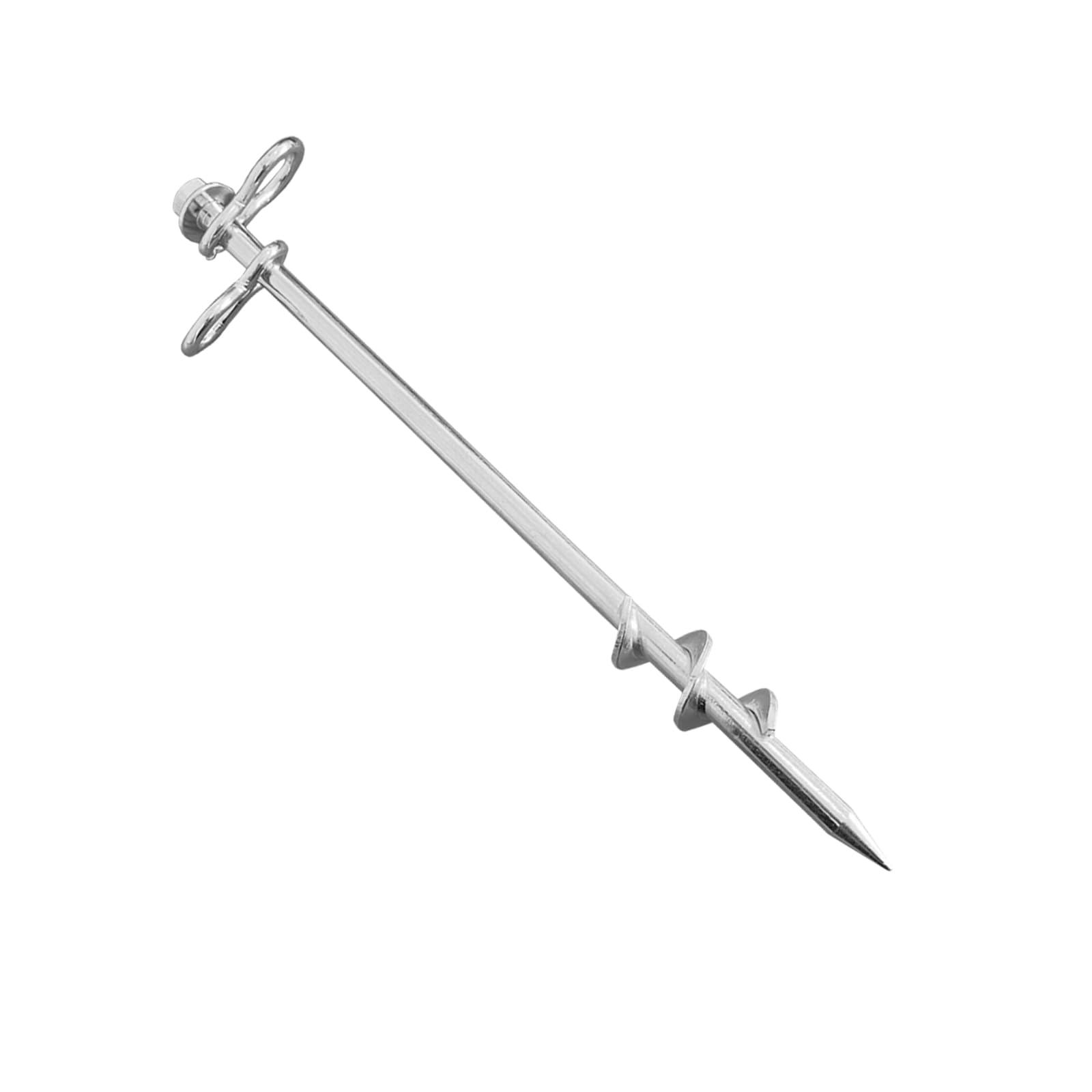 Fierywater anchor being driven with included hex handle for easy installation