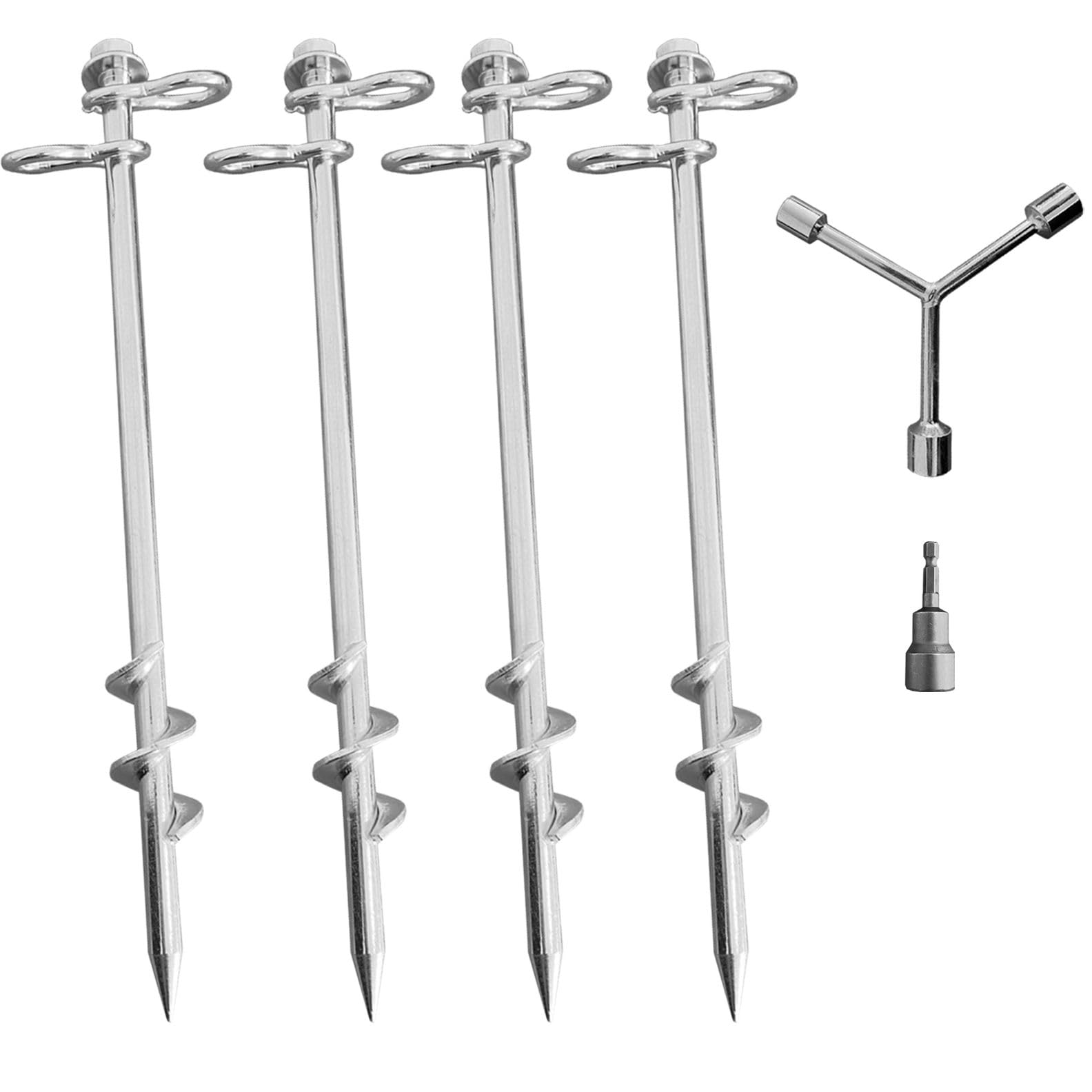 Fierywater anchor next to ruler showing 12-inch length for deeper engagement