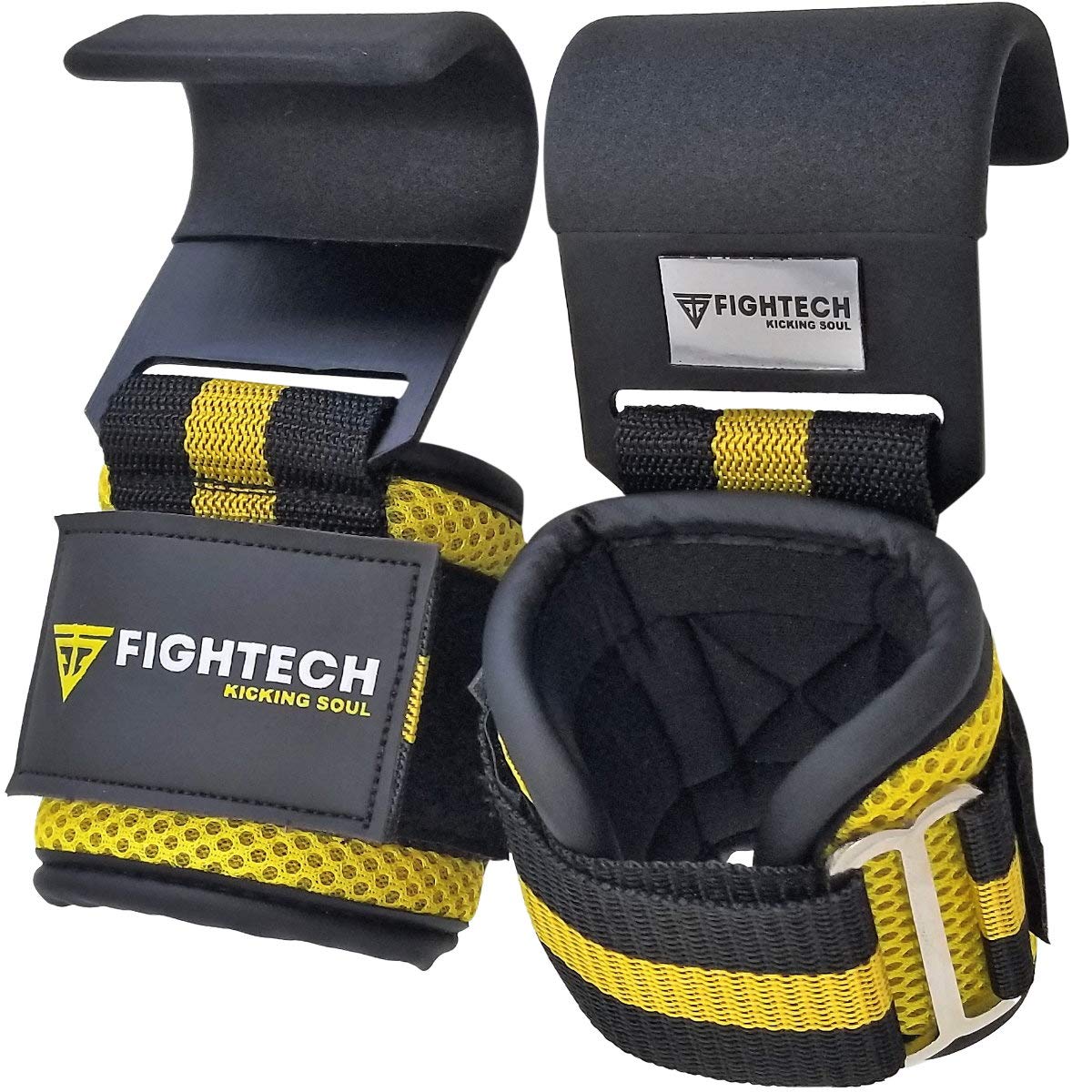 FIGHTECH lifestyle gym shot showing improved pull performance with hooks