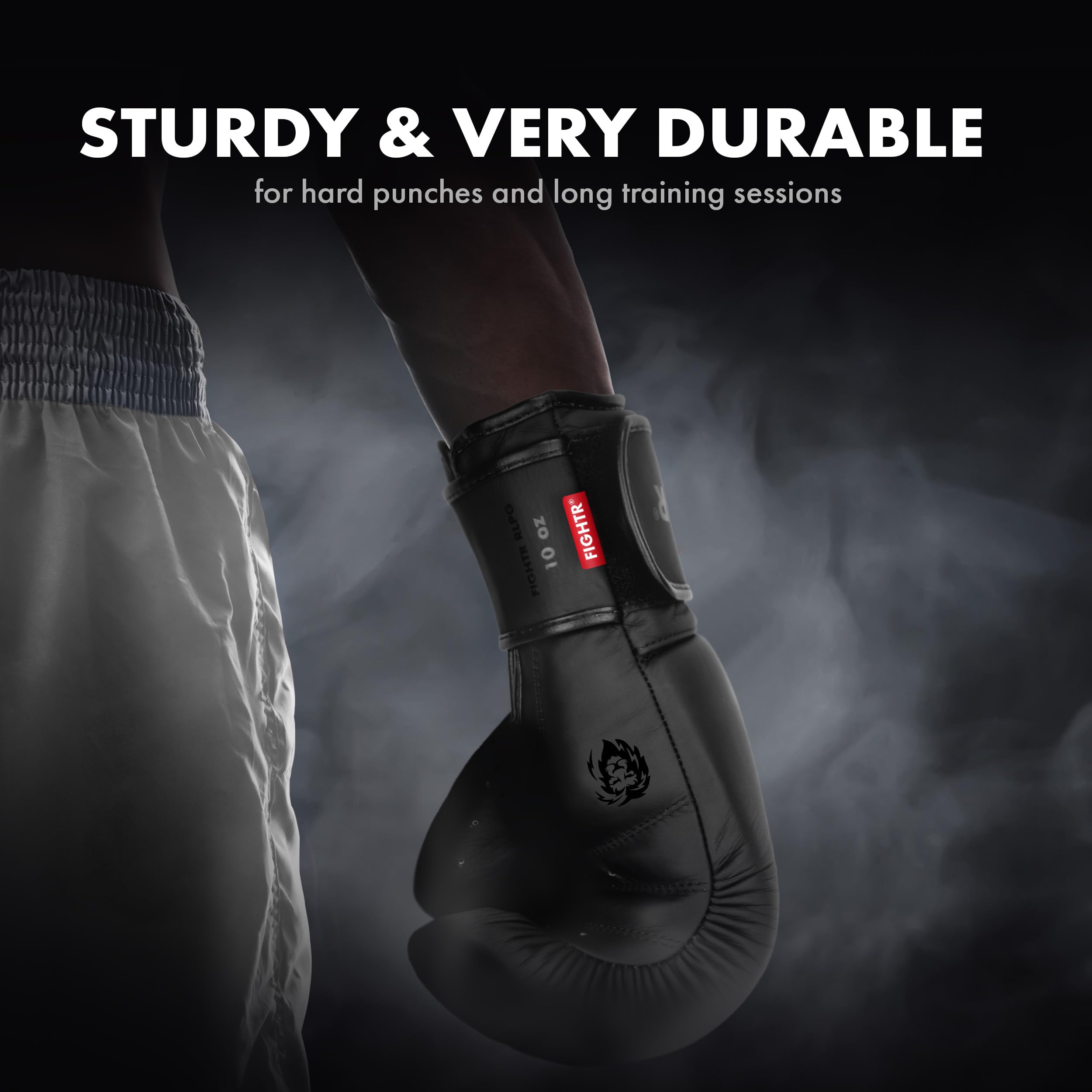 FIGHTR carry bag and glove set showing portability and easy transport benefit