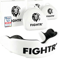 FIGHTR front view mouth guard showing form and secure fit benefit