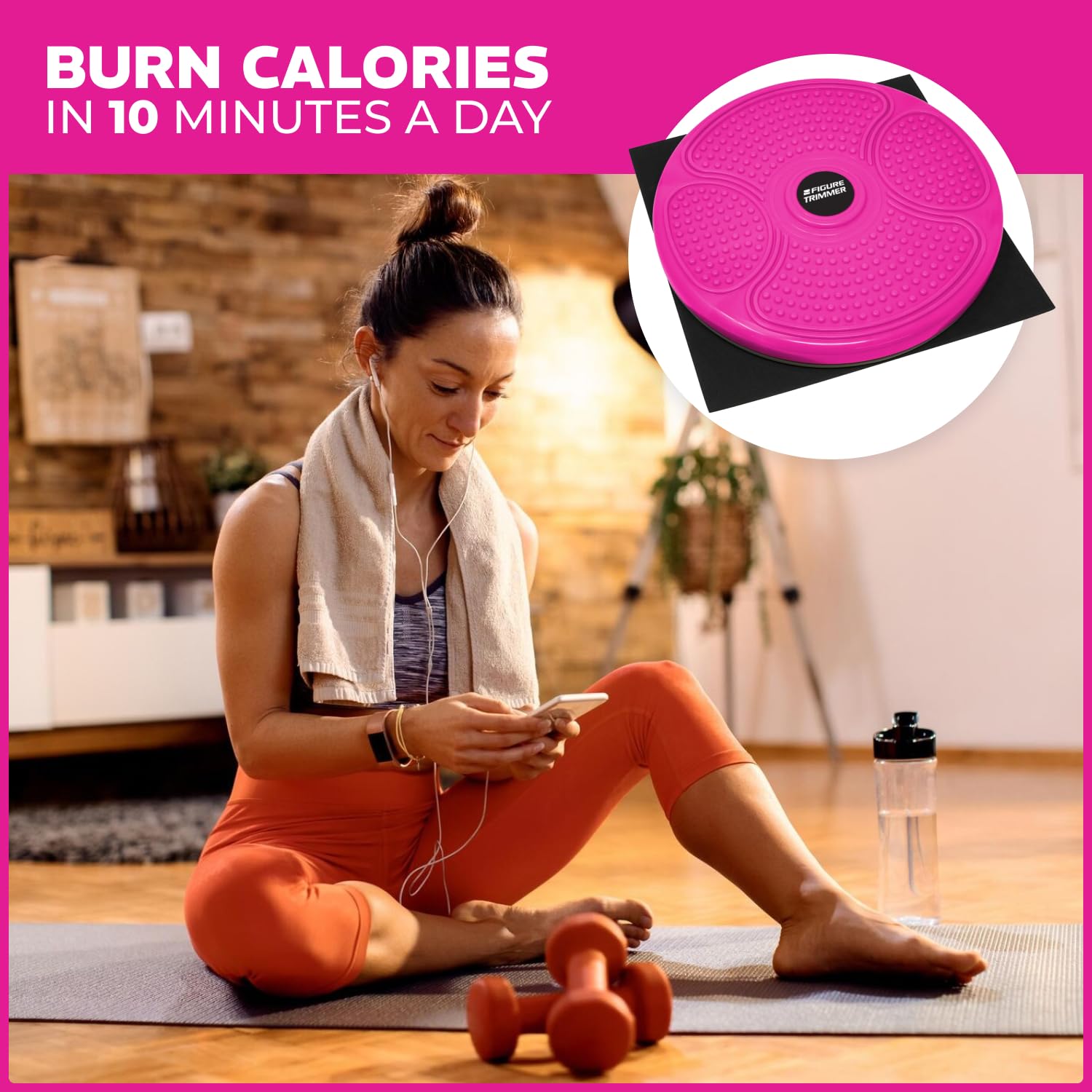 Figure Trimmer in a home workout setting for quick daily exercise