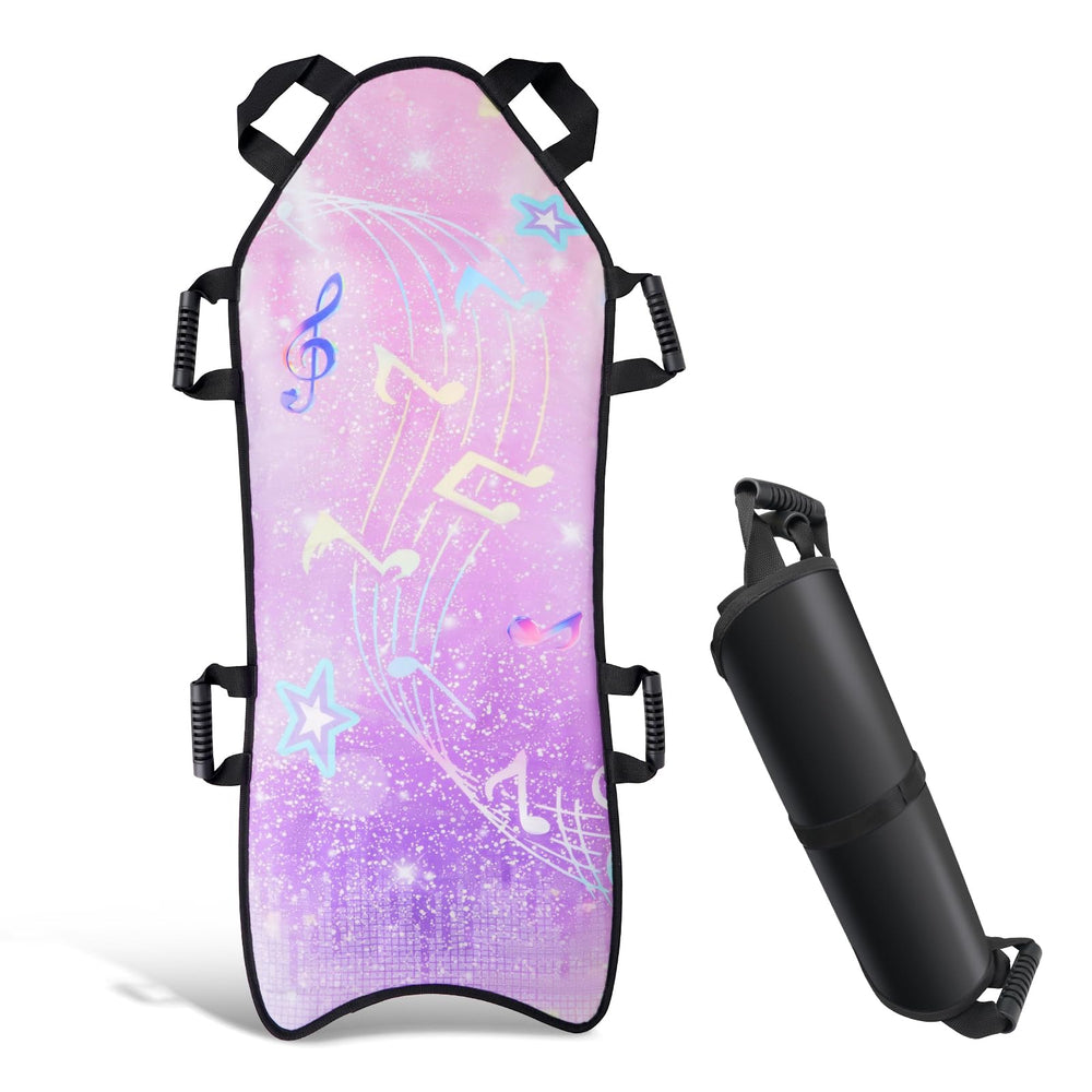 FIMXSD folded sled front view showing purple top and secure grips for fast rides