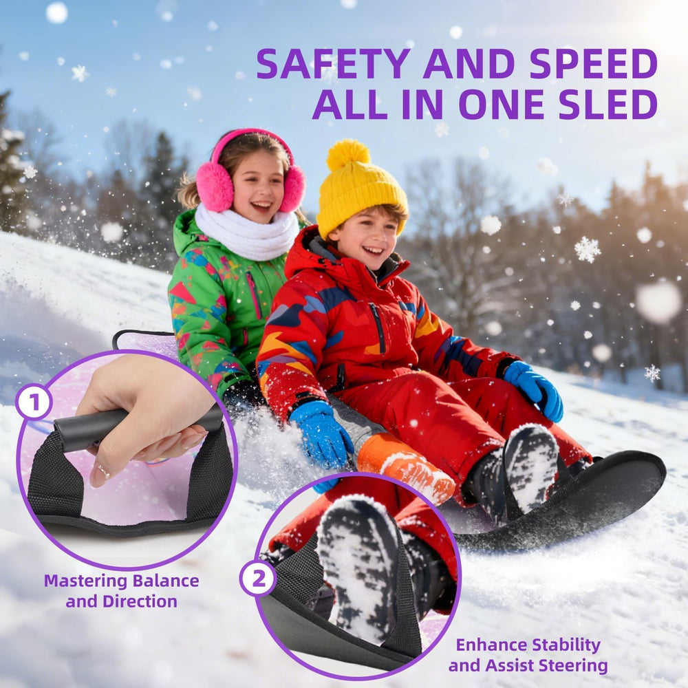 FIMXSD rolled sled compact storage saving trunk space for easy transport