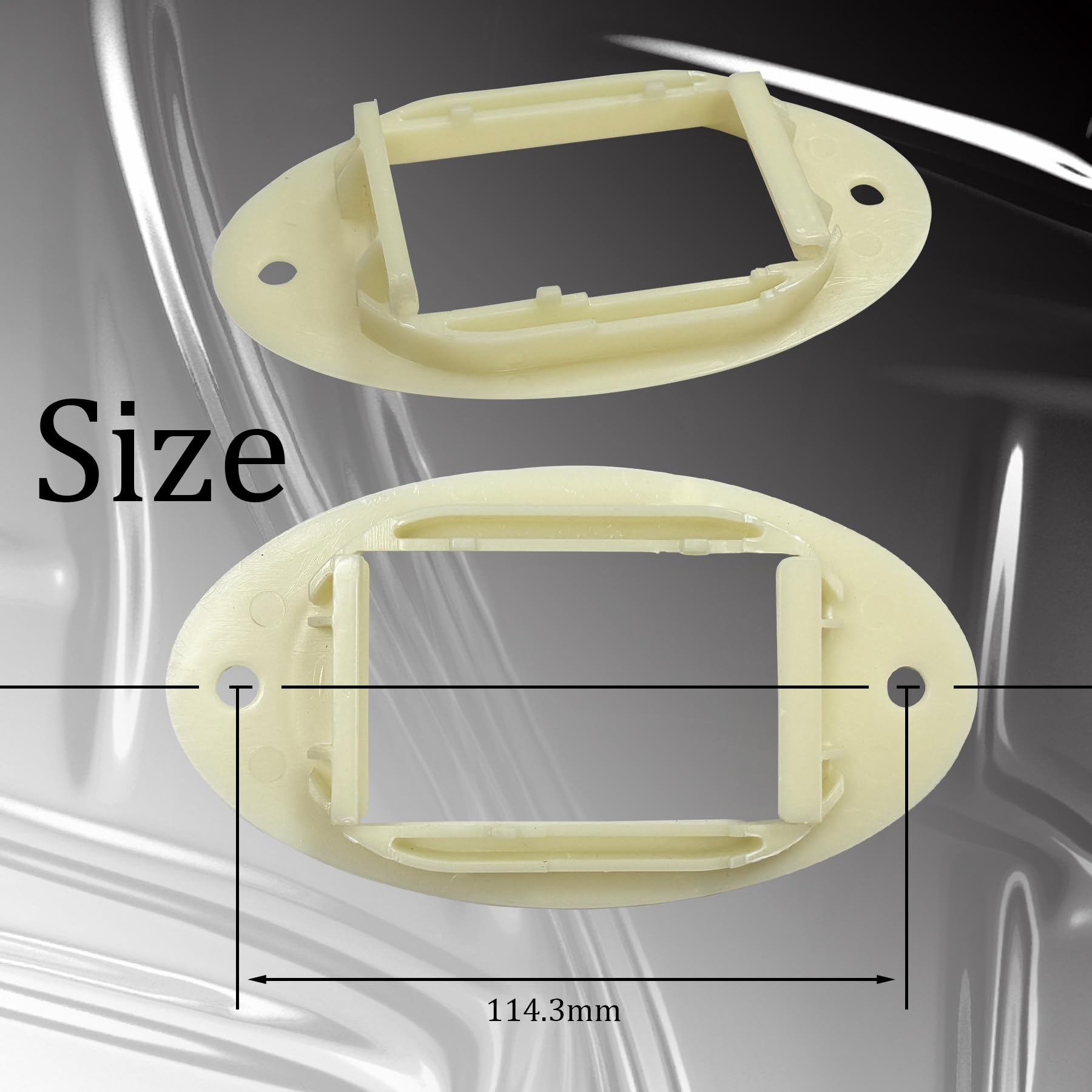 FINALAWOLF horn next to ruler illustrating compact scale for fitting