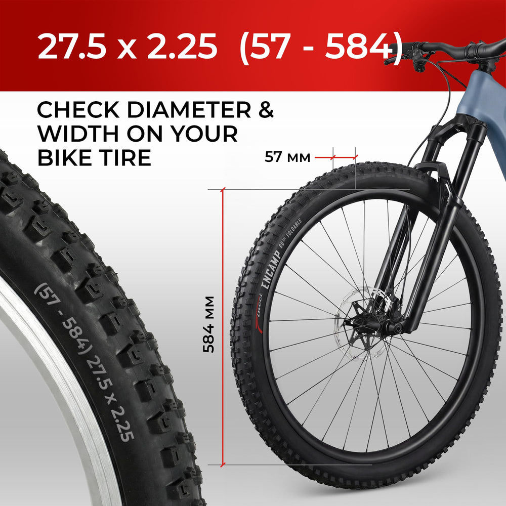 Fincci close-up of tread pattern highlighting fast-rolling design and edge traction