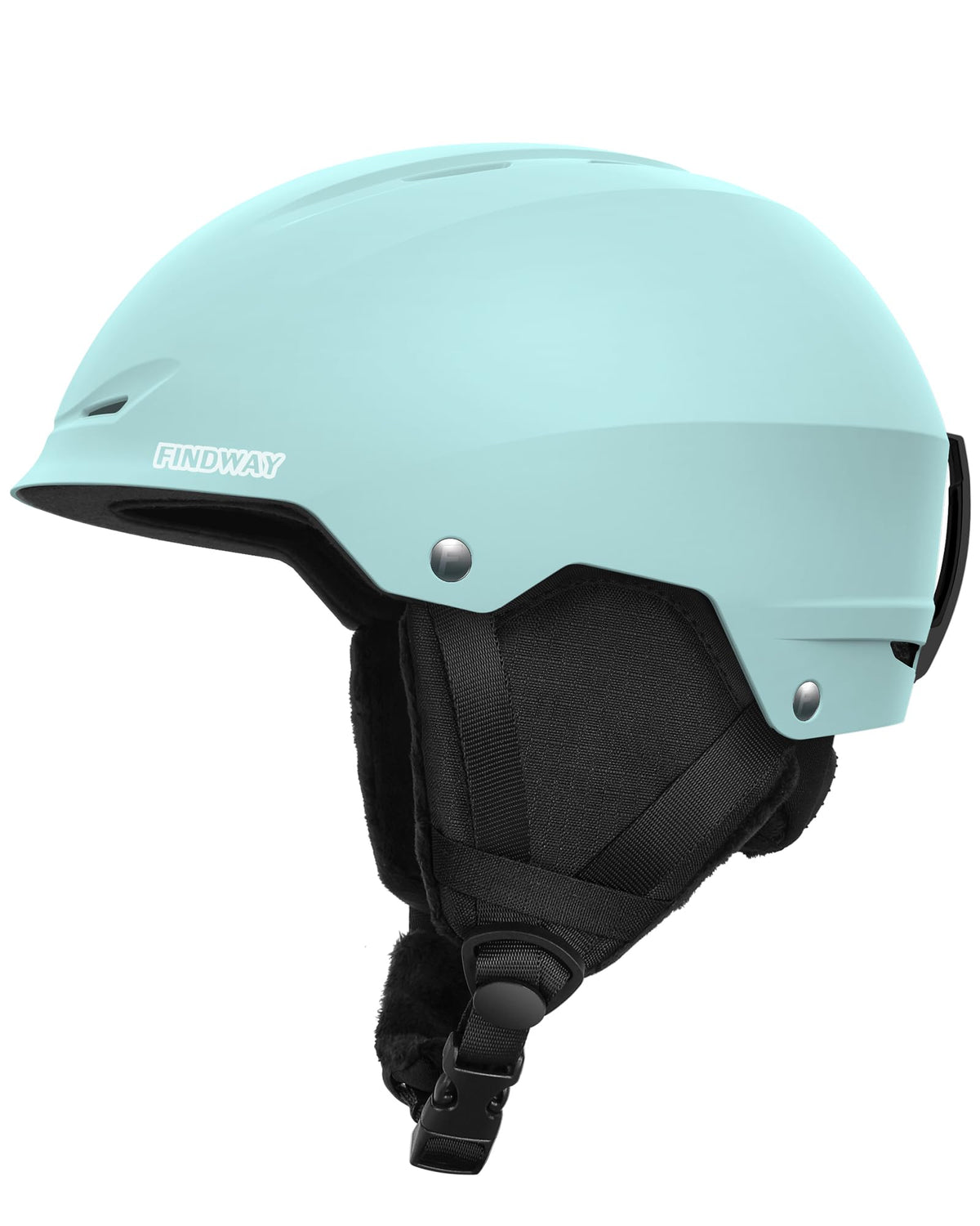 findway front view helmet showing clean profile and secure fit benefit