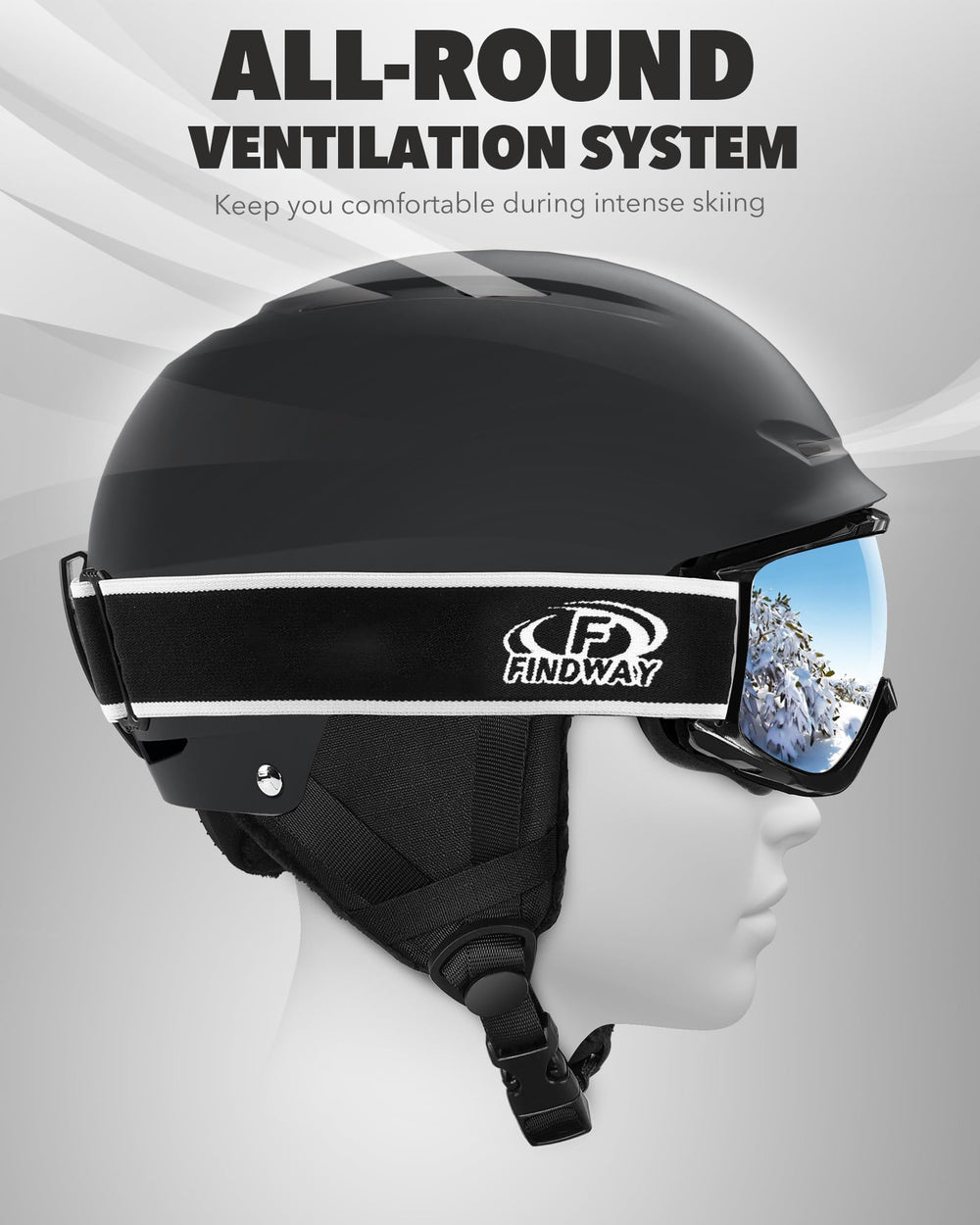 findway helmet interior padding detail showing removable liners and comfort benefit custom fit