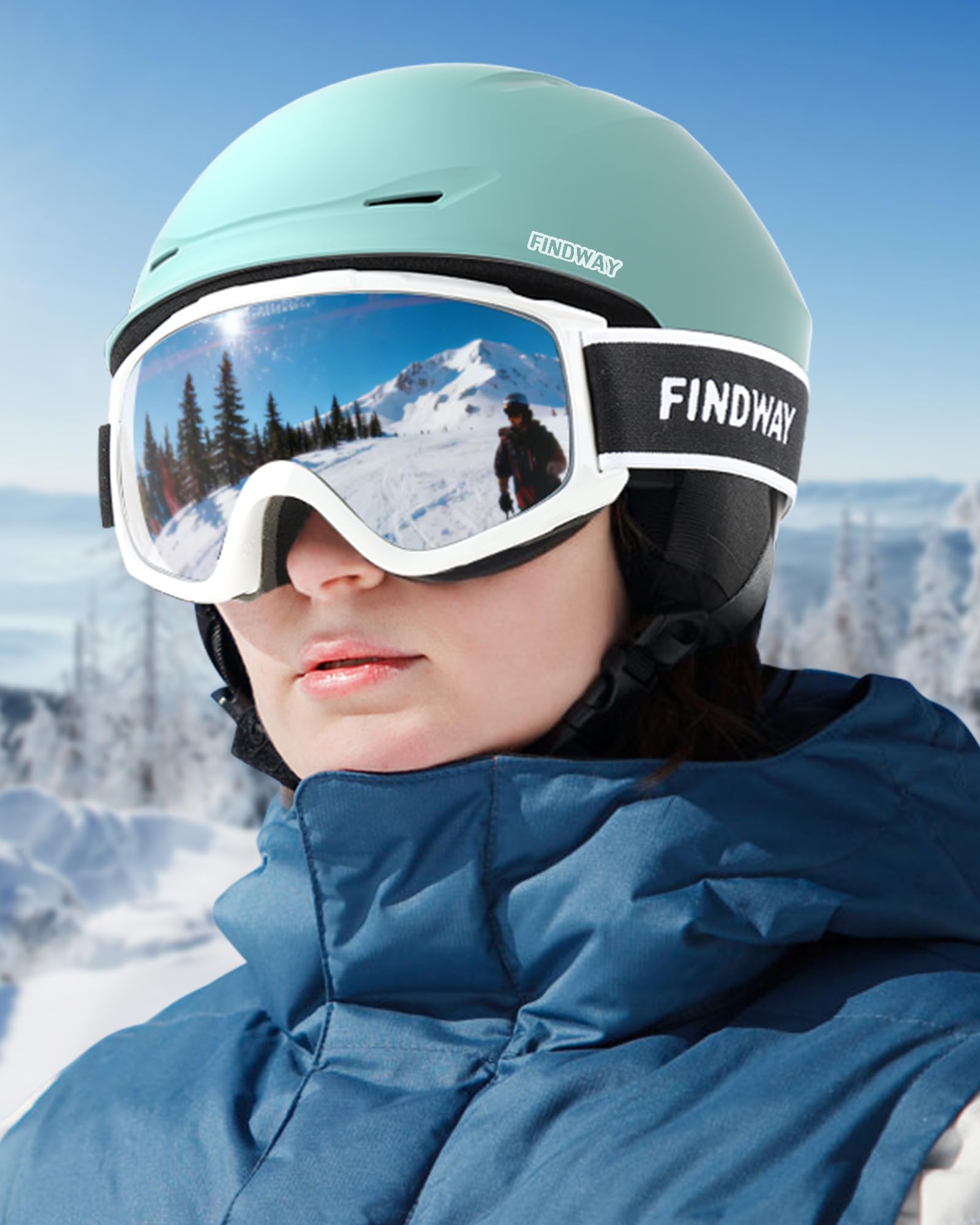 findway helmet next to ruler to show size scale and fit confidence benefit