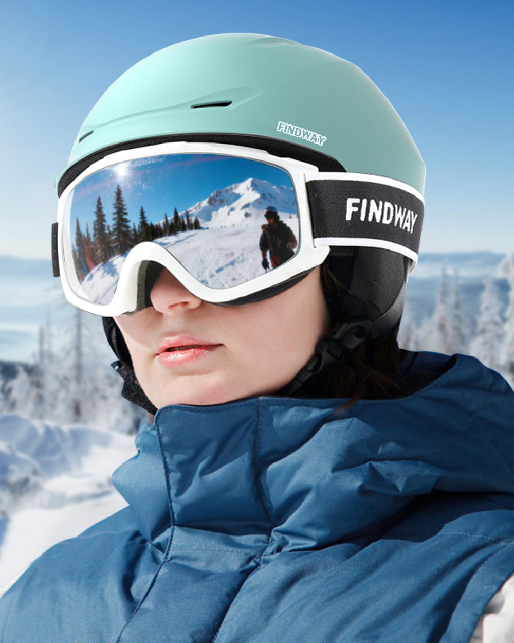 findway helmet next to ruler to show size scale and fit confidence benefit