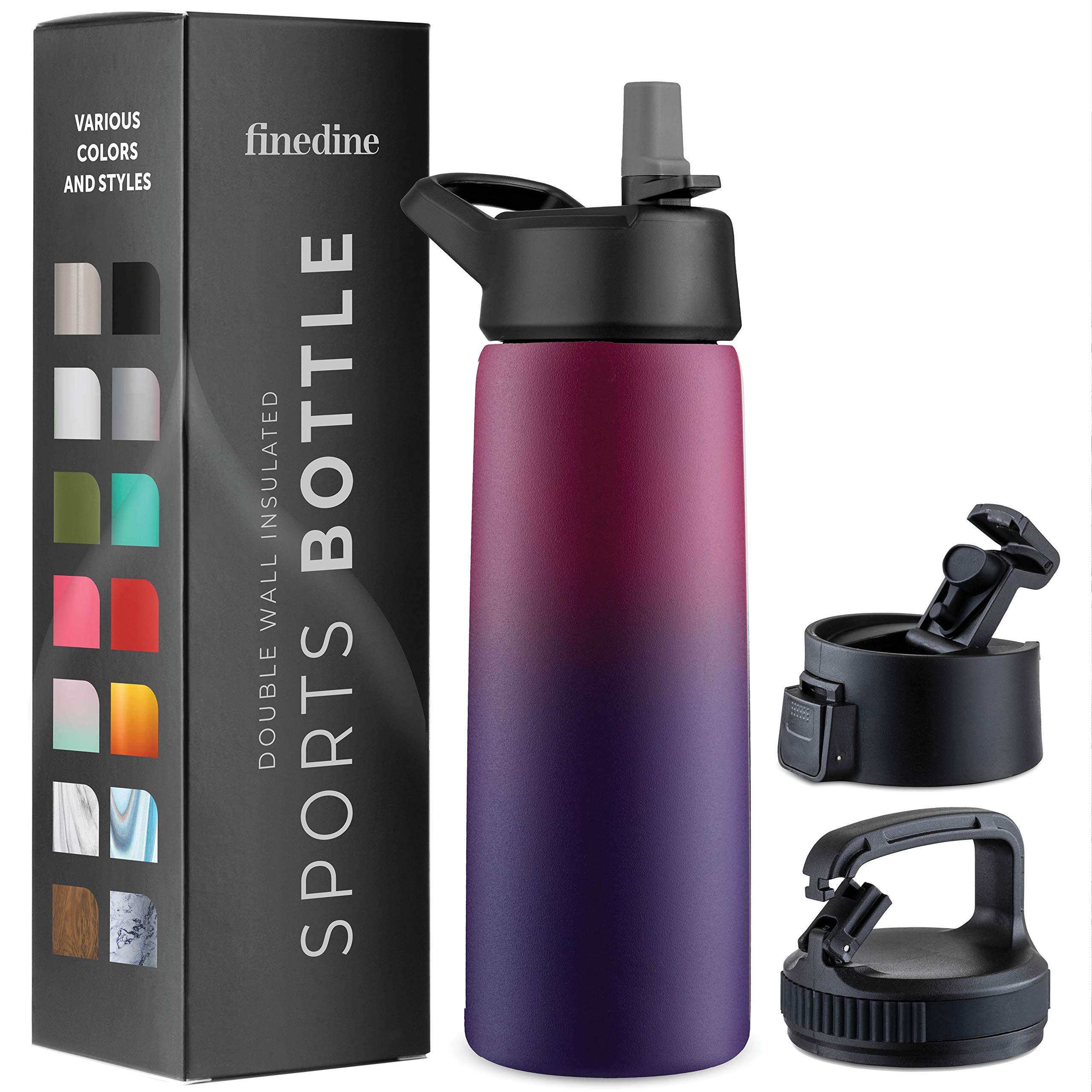FineDine Dreamy Purple front view showing bottle and brand, durable travel-ready