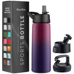 FineDine Dreamy Purple front view showing bottle and brand, durable travel-ready