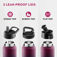 FineDine wide mouth with ice to show easy filling and cooling benefits