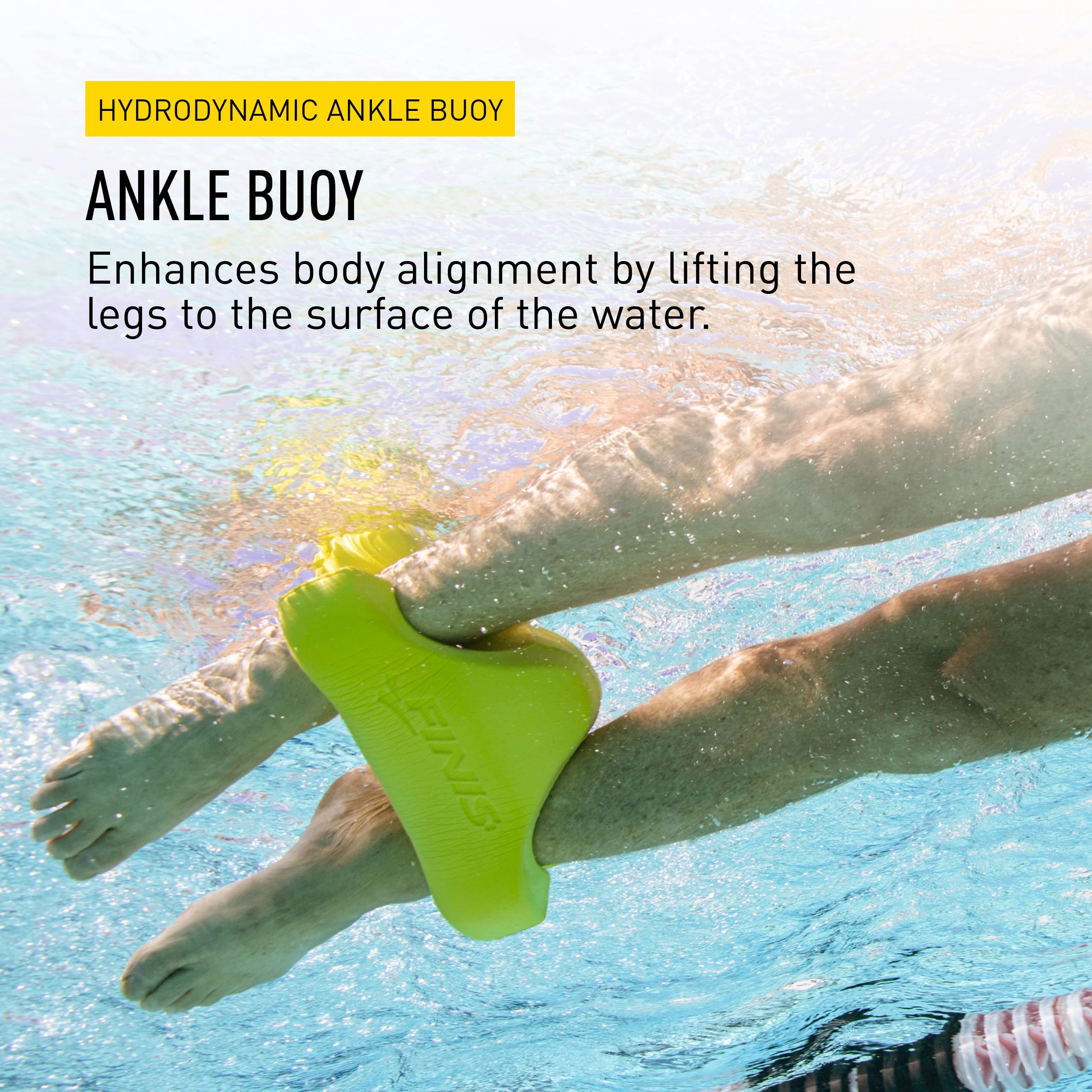 FINIS ankle buoy close texture highlighting EVA foam comfort and grip