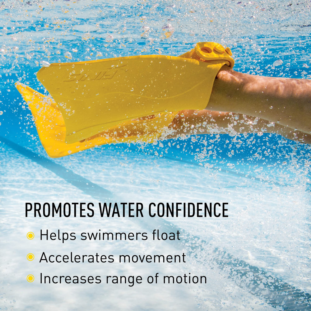 FINIS Fishtail 2 open heel detail demonstrating flexible fit and comfort