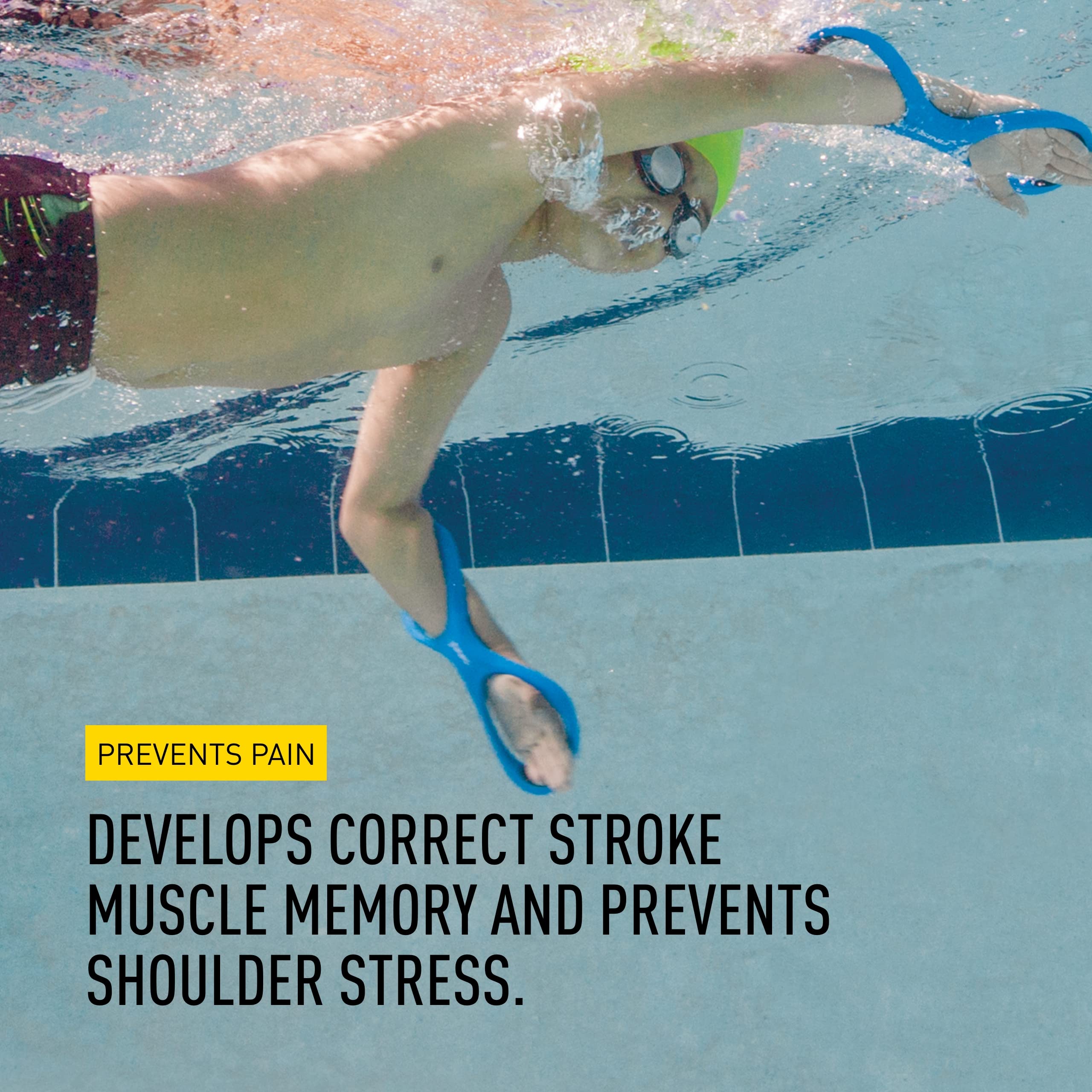 FINIS Forearm Fulcrum packaging label showing product features for coach readiness