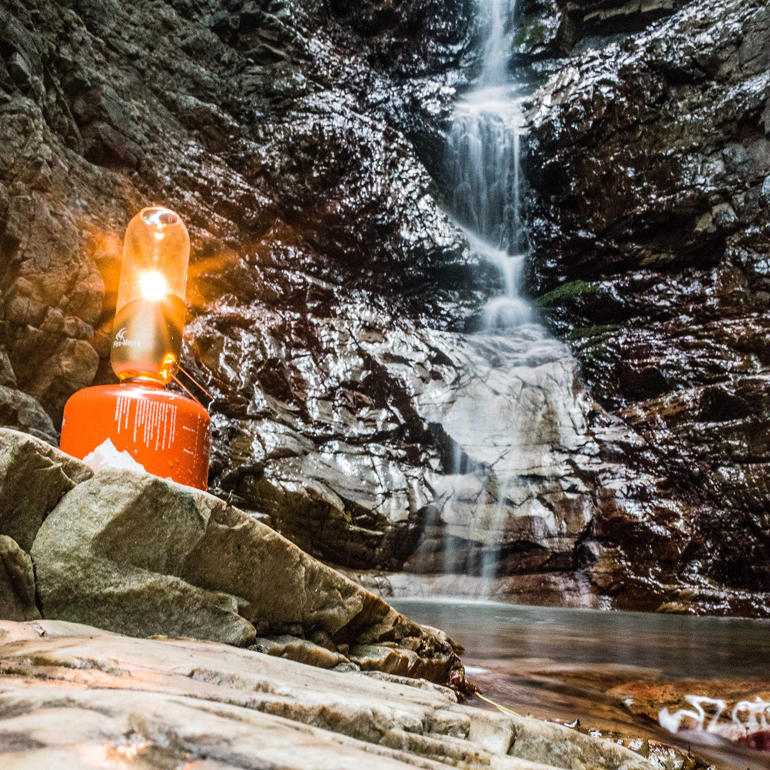 Fire-Maple lantern packed in a small carry kit for travel convenience benefit