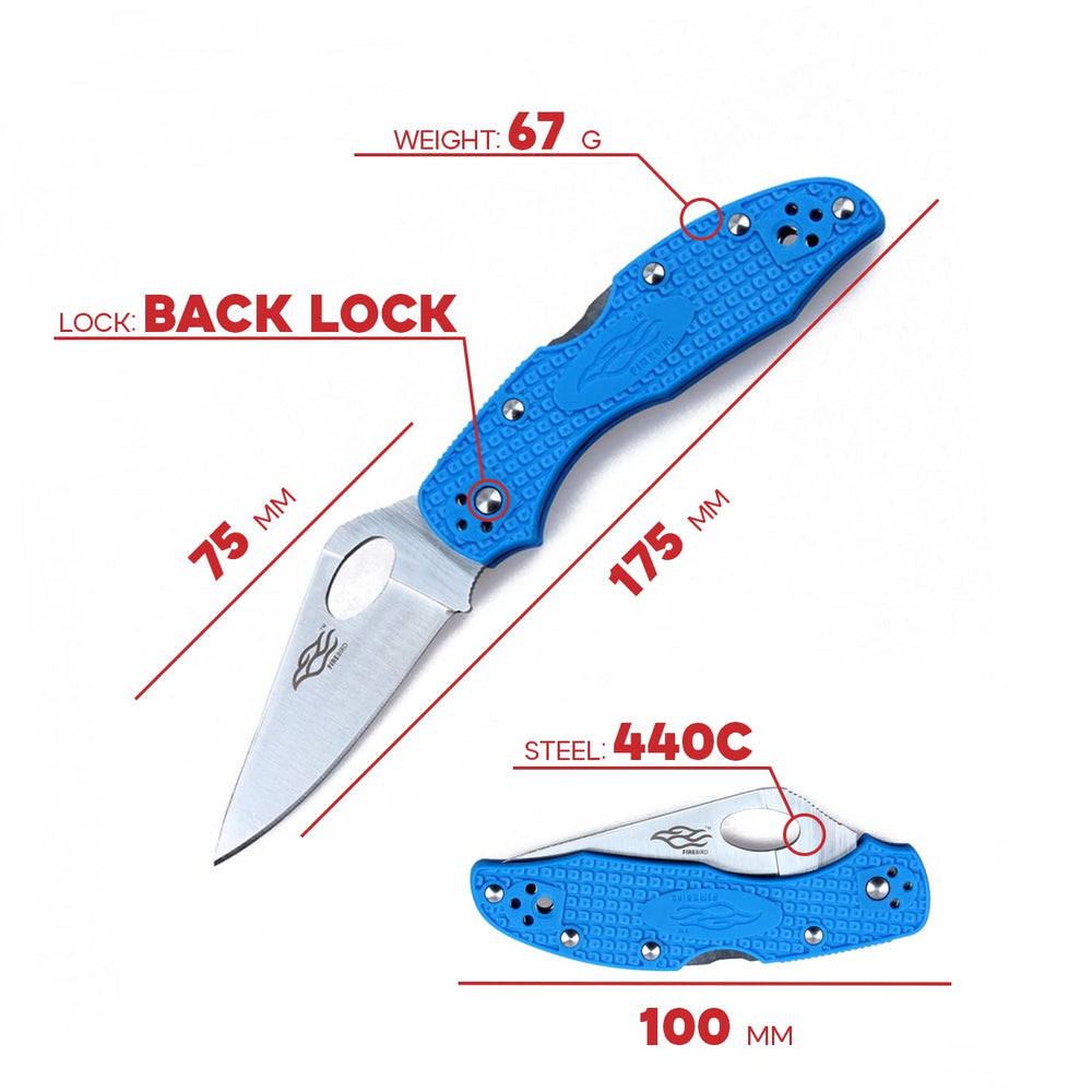 Firebird GANZO handle texture detail showing anti-slip grip for secure control