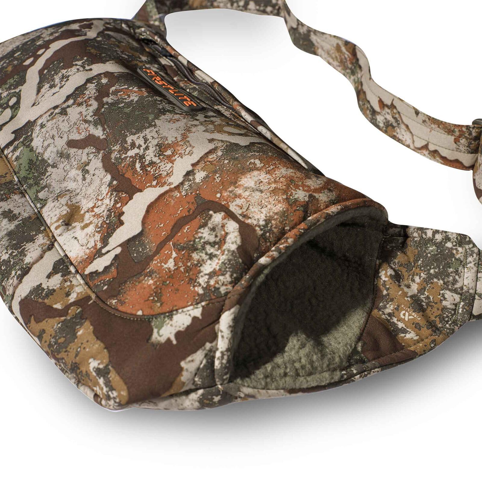 First Lite Specter sherpa lining close-up providing soft insulating comfort