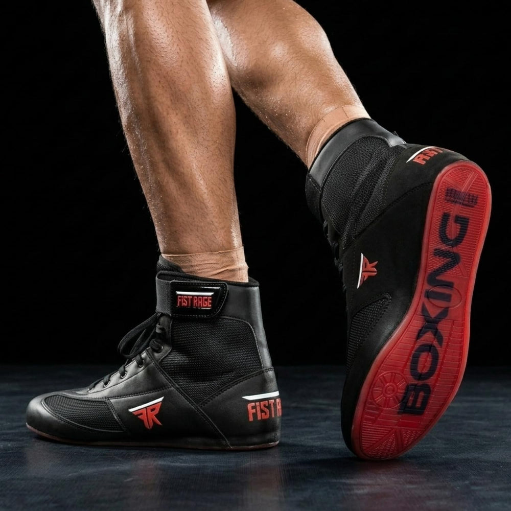 FISTRAGE side profile highlighting leather texture and durable construction benefit