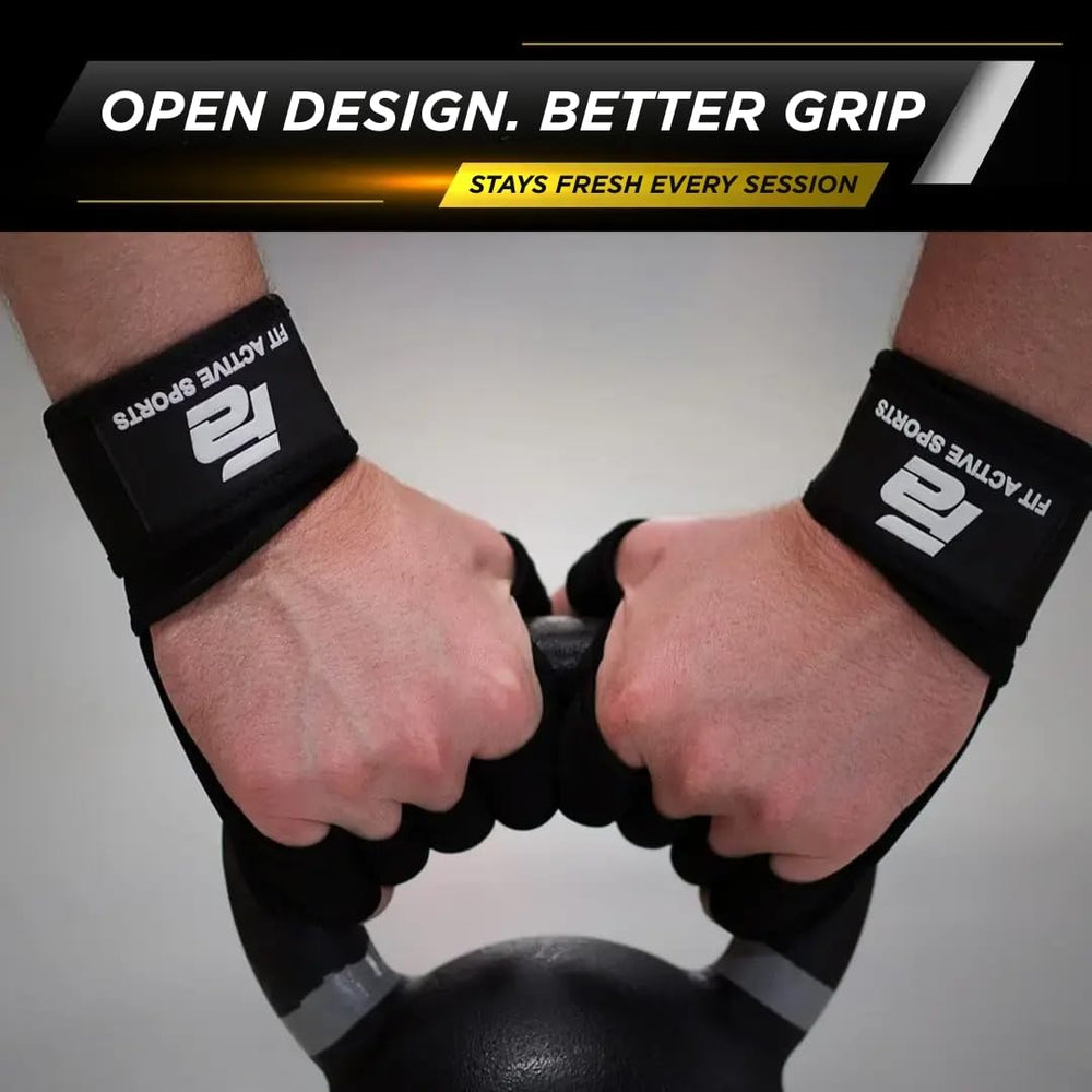 Fit Active Sports worn during barbell lift demonstrating improved grip confidence