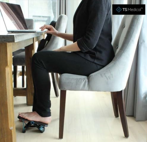 FitFoot placed under desk in office enabling discreet leg movement