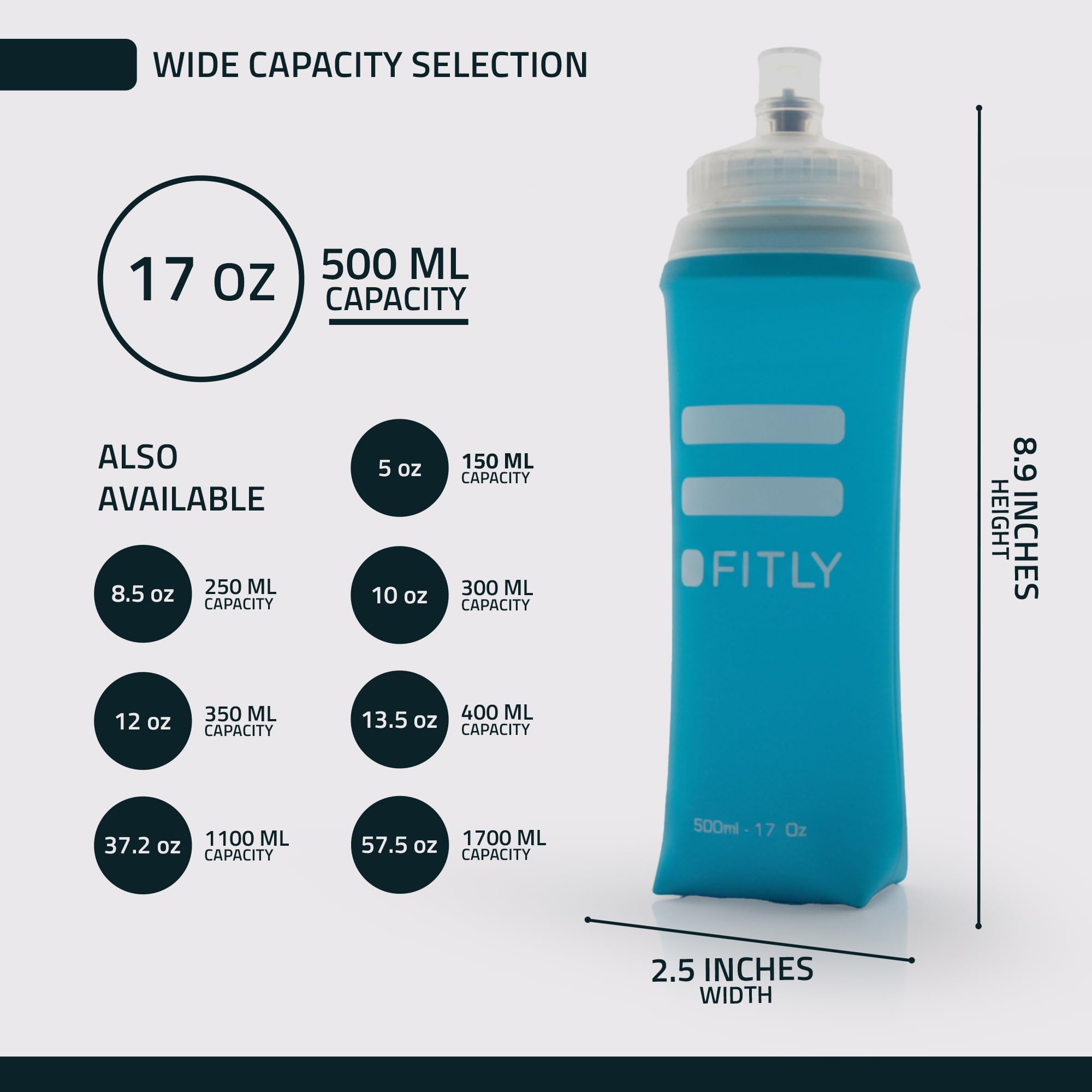 FITLY soft flask bite valve closeup enabling quick controlled sips