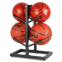 Fitlyiee front view of metal rack showing compact storage benefit
