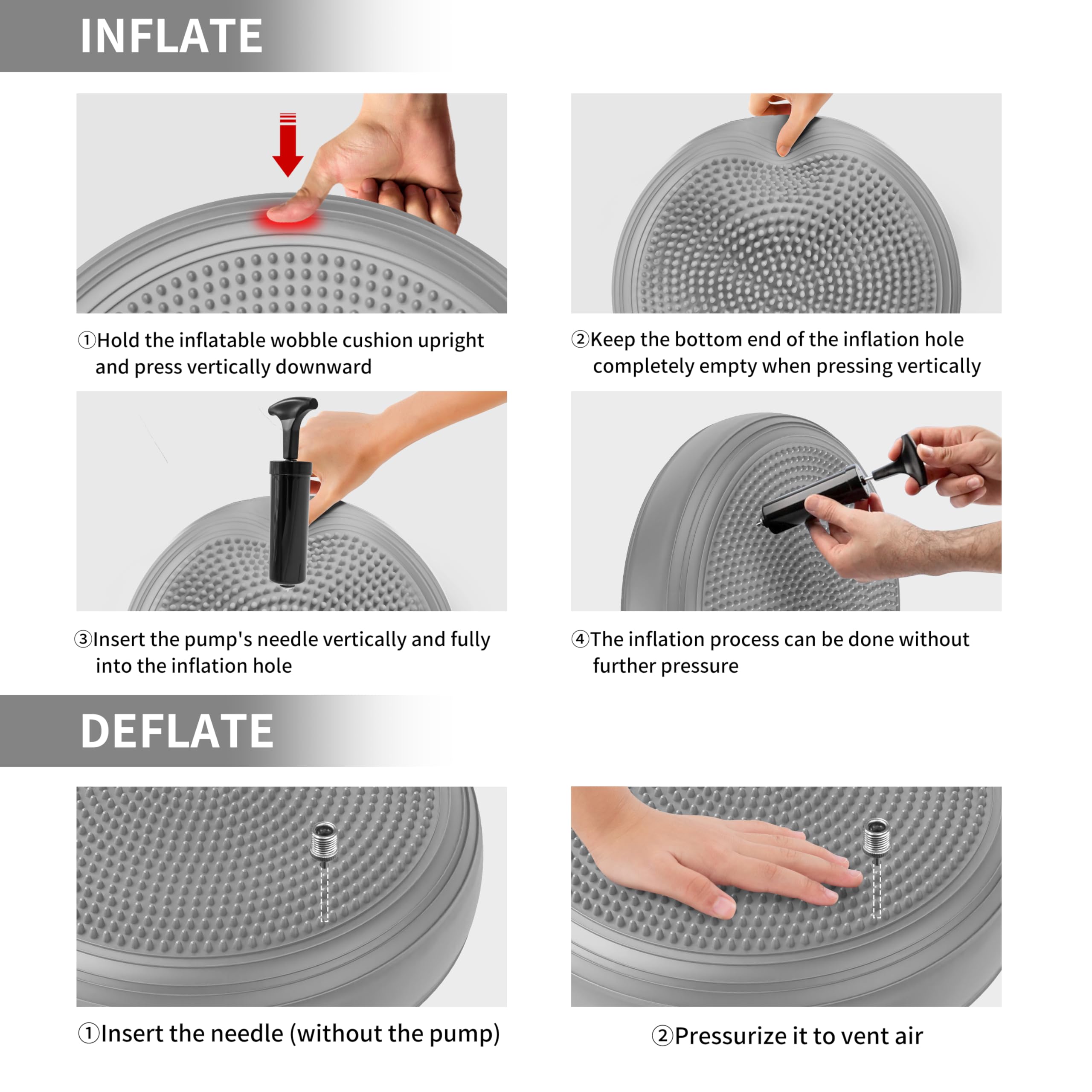 FITMIND cushion used for standing balance to build core strength