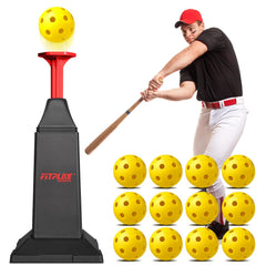 Fitplay Sports front view showing batting tee and stable base for reliable practice